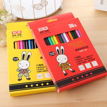 探索韓國(guó)創(chuàng)意七彩雨36色彩色鉛筆套裝 學(xué)生與辦公文具的理想之選